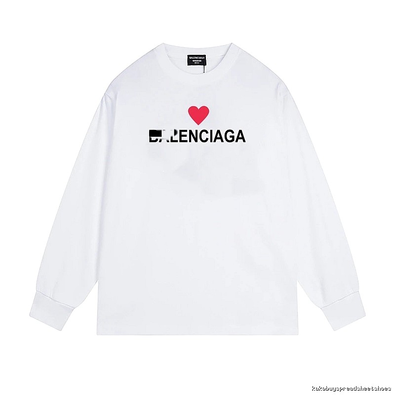 Balenciaga's simple white T-shirt with a heart design.