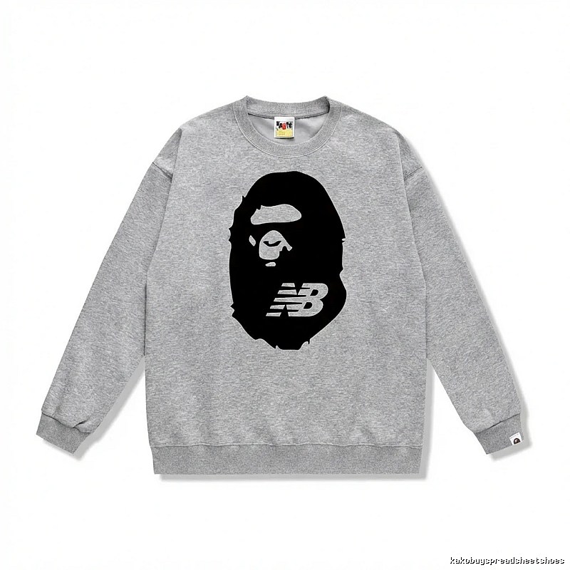Bape Ape Head Grey Sweatshirt