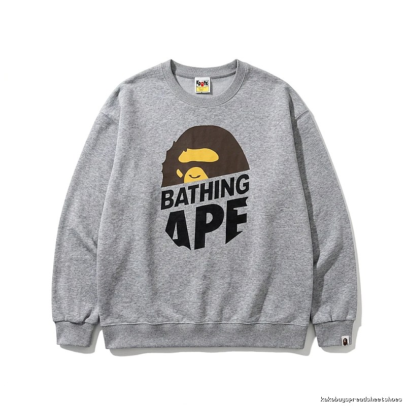 Bape Ape Head Grey Sweatshirt