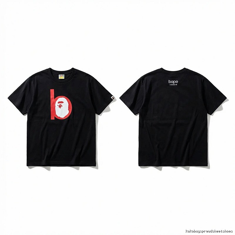Bape Ape Head Minimalist Style Black T-shirt