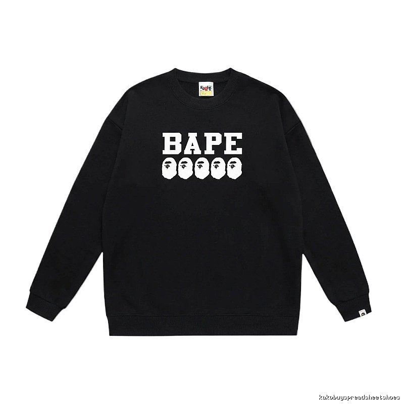 BAPE Ape Head Simple Black Sweatshirt
