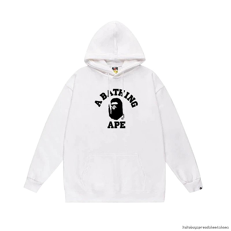 Bape Ape Head Simple White Sweatshirt