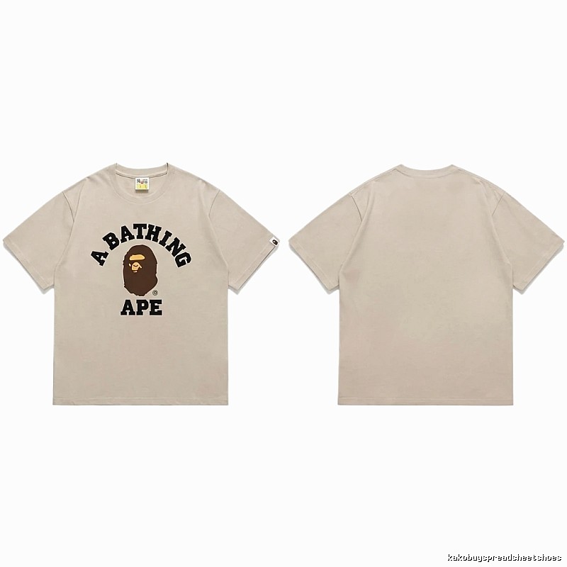 Bape Ape Head Trendy Beige T-shirt