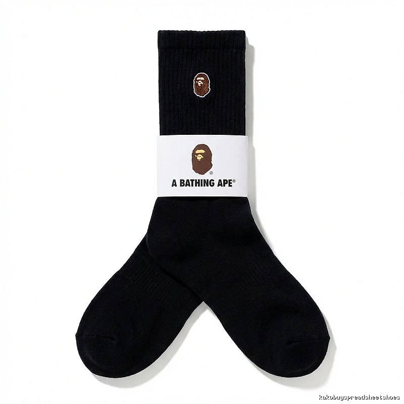 Bape Ape Head Trendy Black Socks