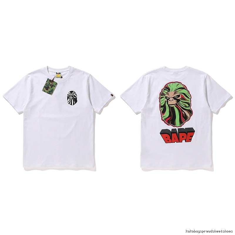 Bape Ape Head Trendy White T-shirt