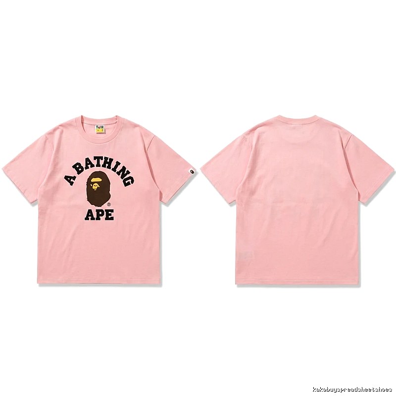 Bape Ape series pink T-shirt