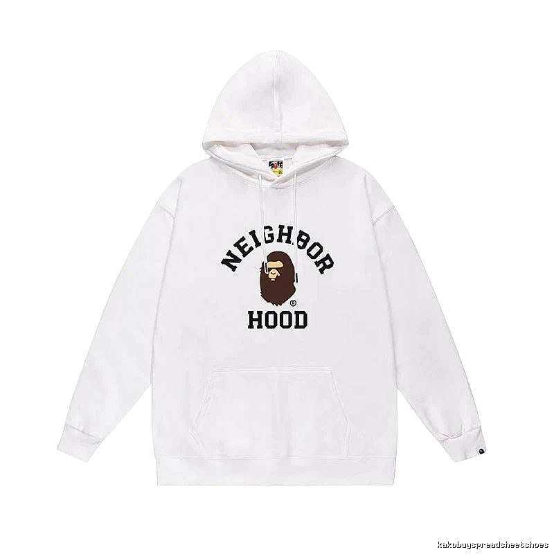 Bape Ape series white hoodie