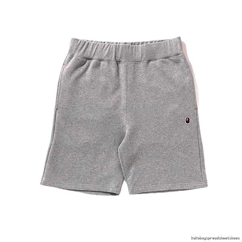 Bape basic casual gray shorts