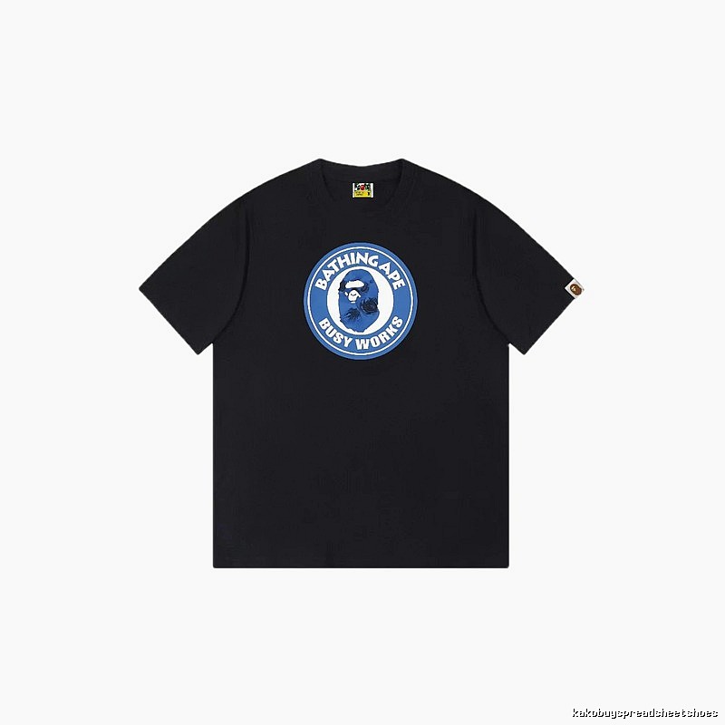 Bape Blue Label Trendy Cool Black T-shirt