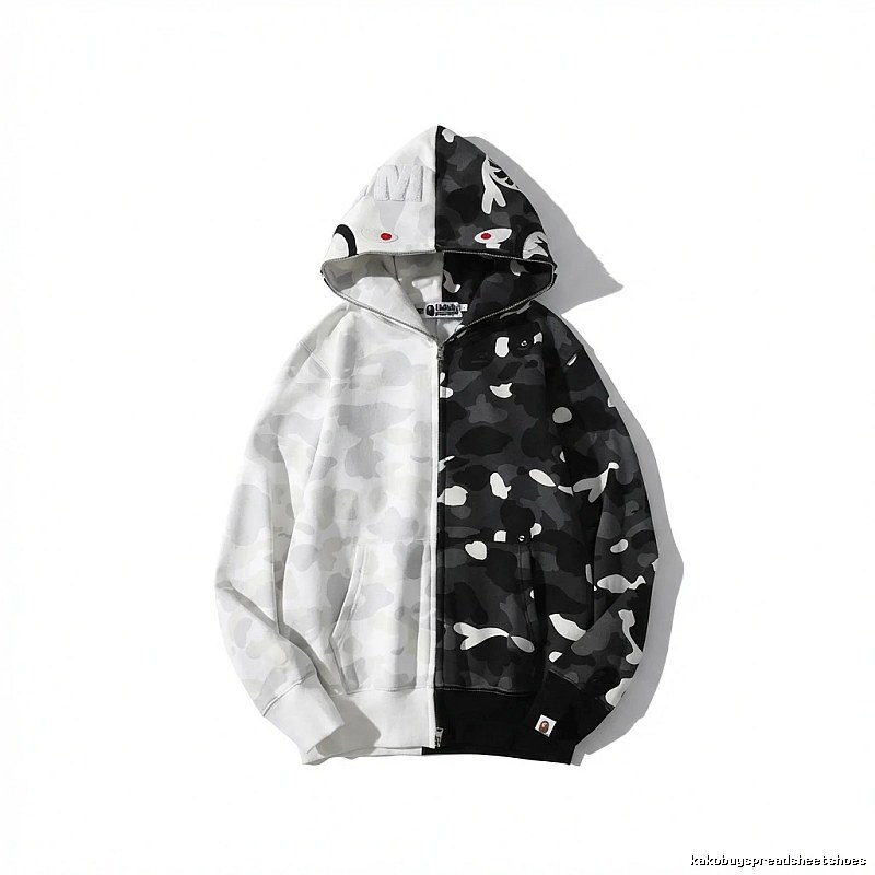 Bape camouflage patchwork style coat