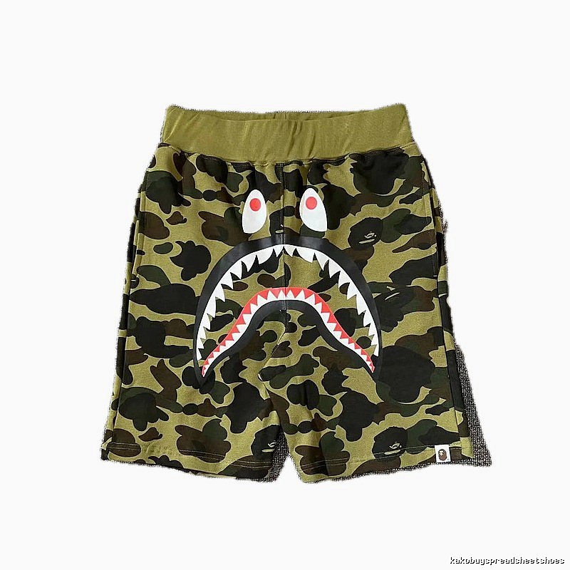 Bape camouflage shark-style shorts