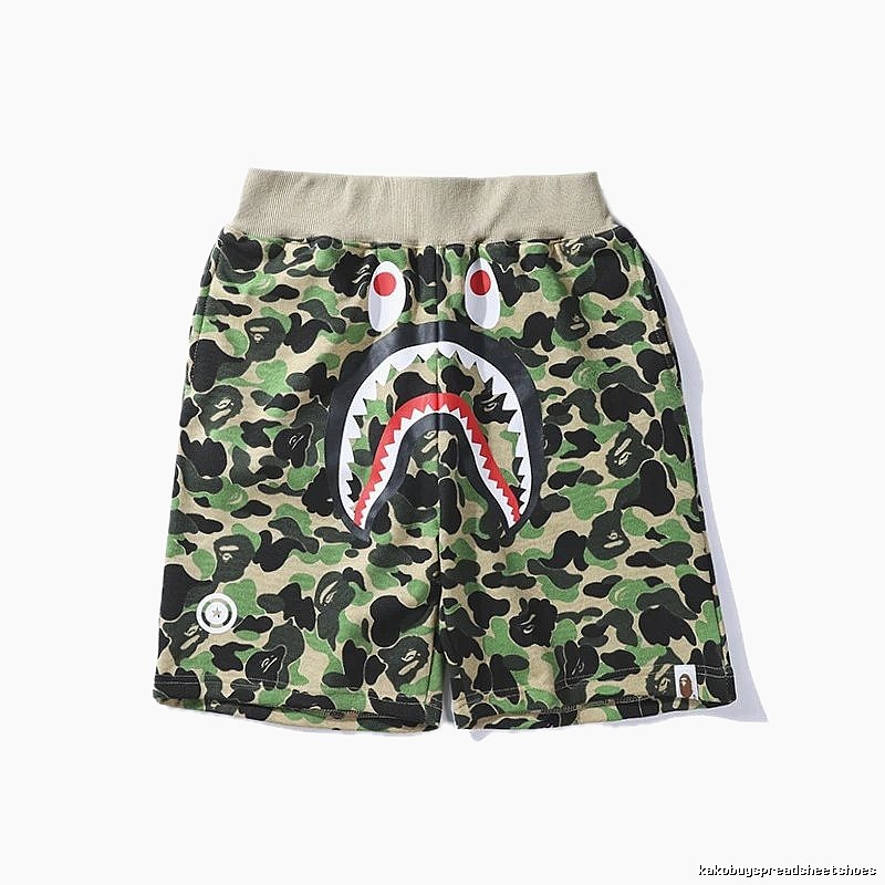 Bape camouflage shark-style shorts