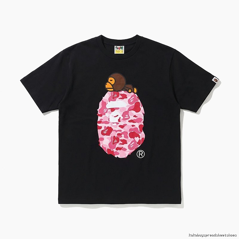 Bape camouflage style black T-shirt