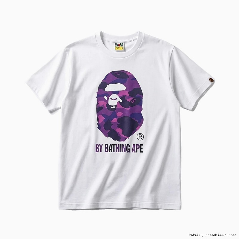 Bape camouflage style white T-shirt
