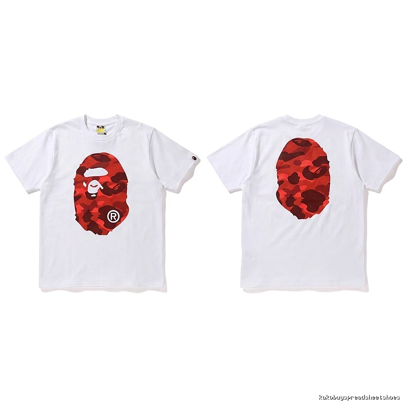Bape camouflage style white T-shirt