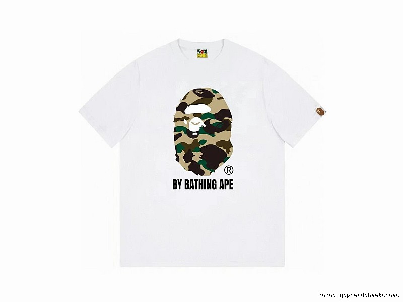 Bape camouflage style white T-shirt