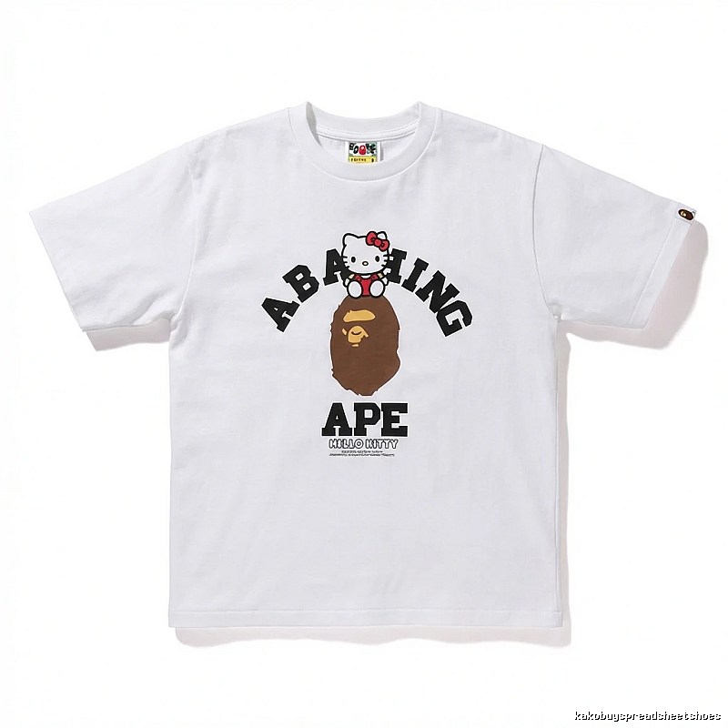 Bape Co-branded Cartoon White T-shirt