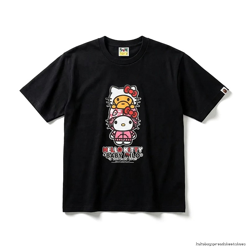 Bape Co-branded Hello Kitty Black T-shirt