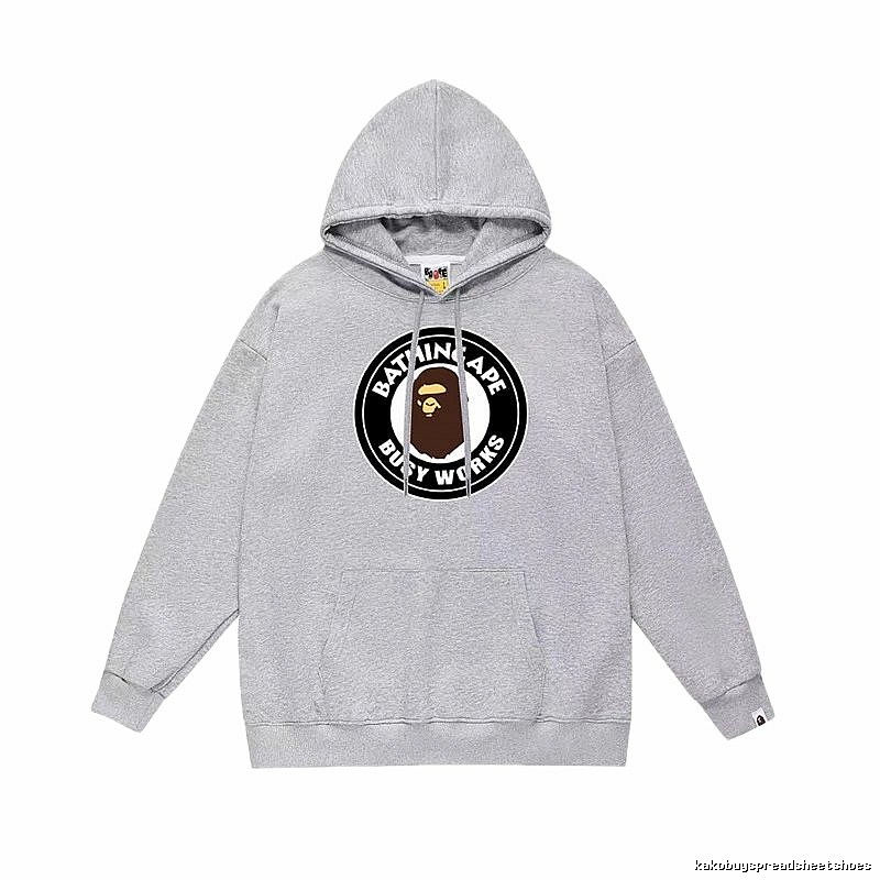 Bape grey casual hoodie