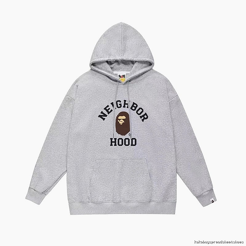 Bape Neighborhood grey hoodie