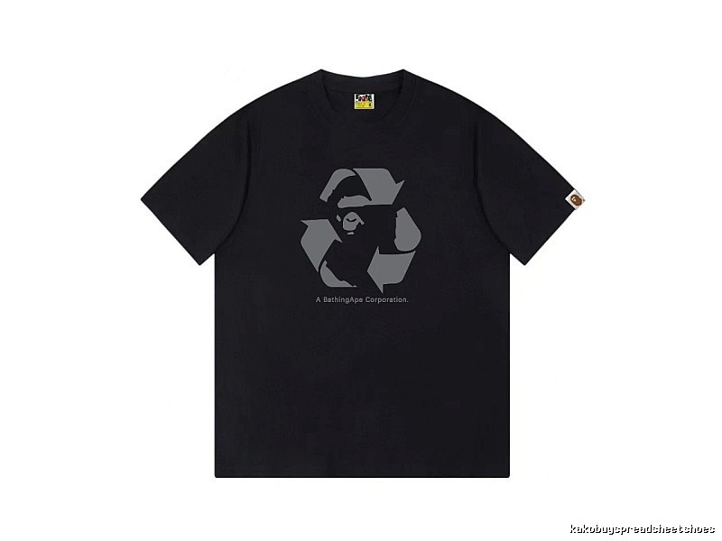 Bape Recycling Series Black Short Sleeve