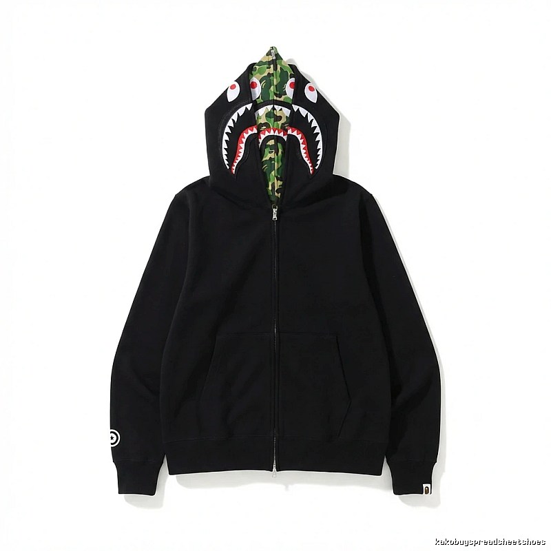 Bape Shark Camouflage Style Black Sweatshirt