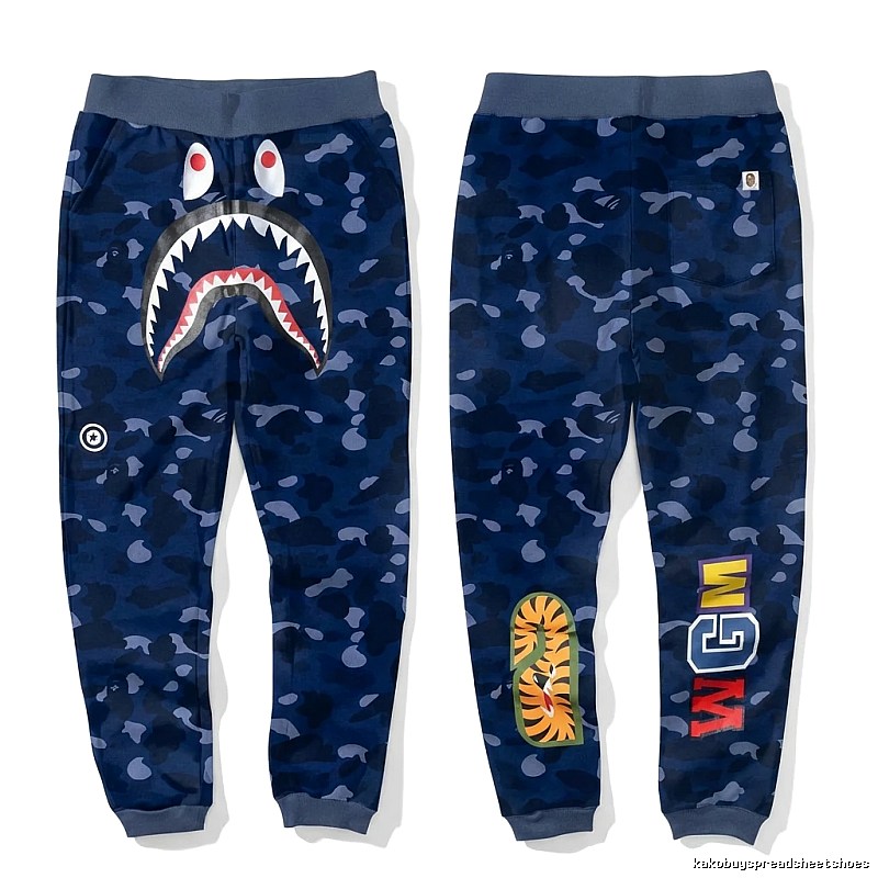 Bape Shark Camouflage Style Sweatpants