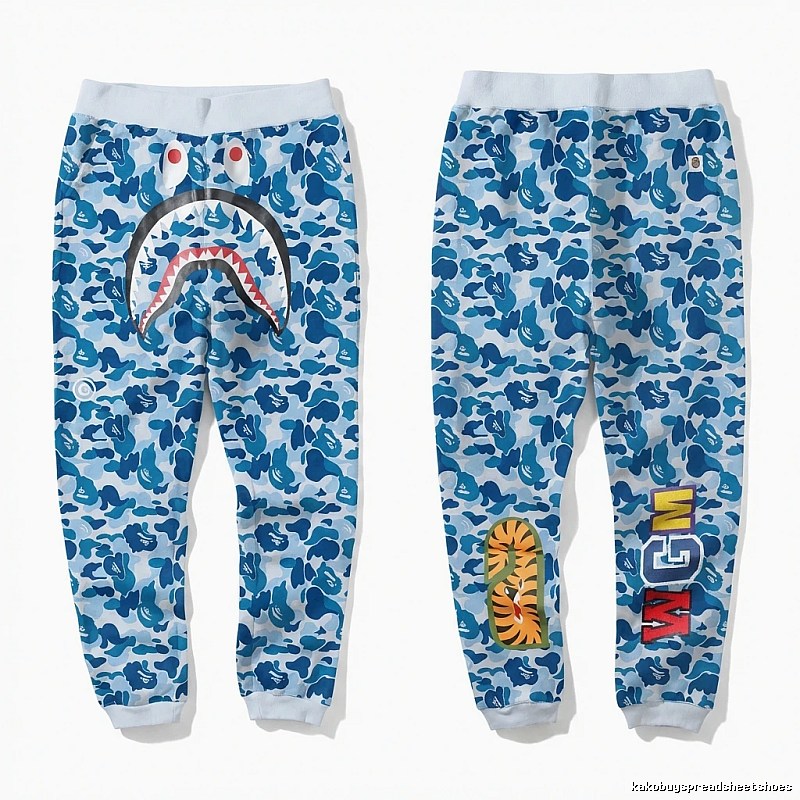 Bape Shark Camouflage Style Sweatpants