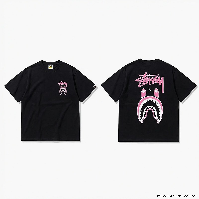 Bape Shark Co-branded Black T-shirt