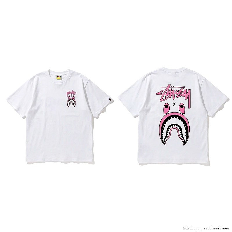 Bape Shark Co-branded White T-shirt