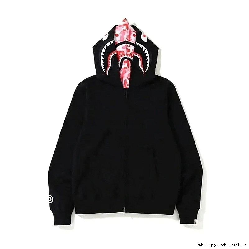 Bape Shark Series Black Streetwear Hoodie