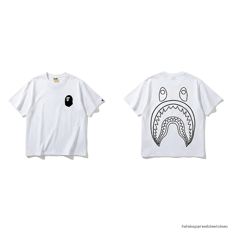 Bape Shark Series Simple White T-shirt