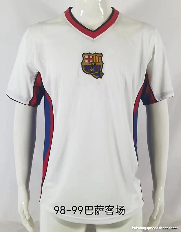 Barcelona Daily Retro soccer jersey Blue Red Barcelona with Visual Detail