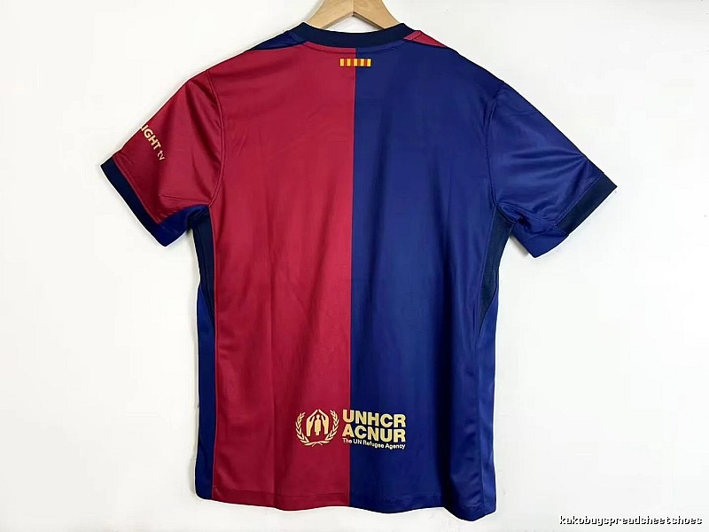 Barcelona Gift Ready Gavi #6 soccer jersey Blue Red Barcelona with Standout Detail