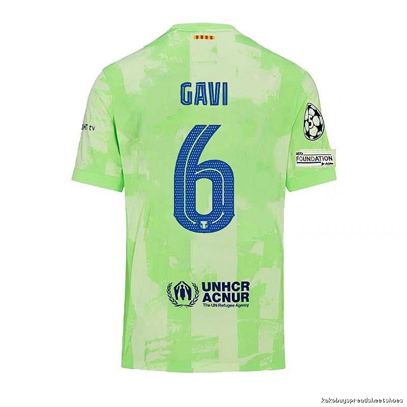 Barcelona Relaxed Gavi #6 soccer jersey Blue Red Barcelona with Versatile Design