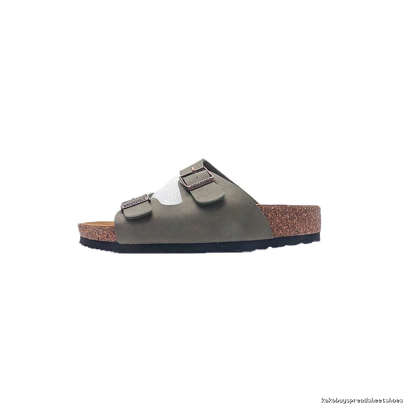 Birkenstock Arizona Casual-style Olive Green Slide Sandals