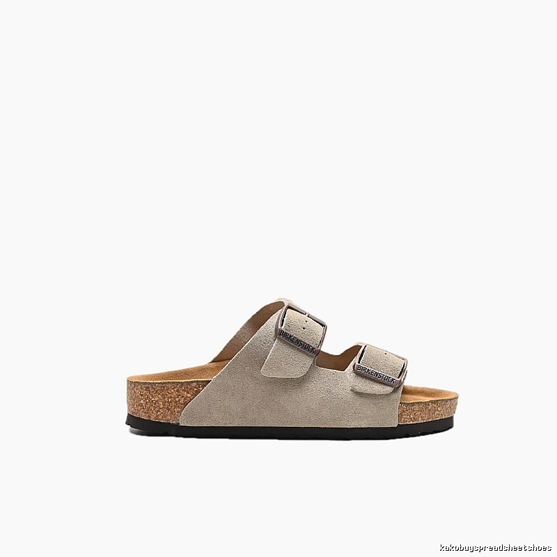 BIRKENSTOCK Double-Buckle Casual Sand-colored Slide Slippers
