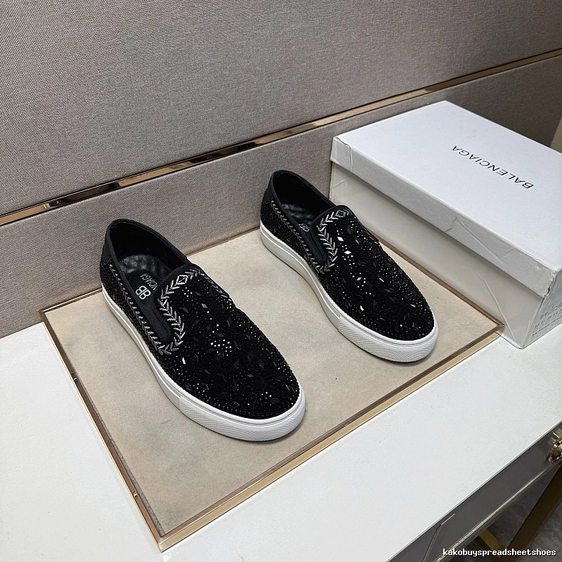 Black Glitter Slip-on Slip-on Sneaker for Daily Rotation