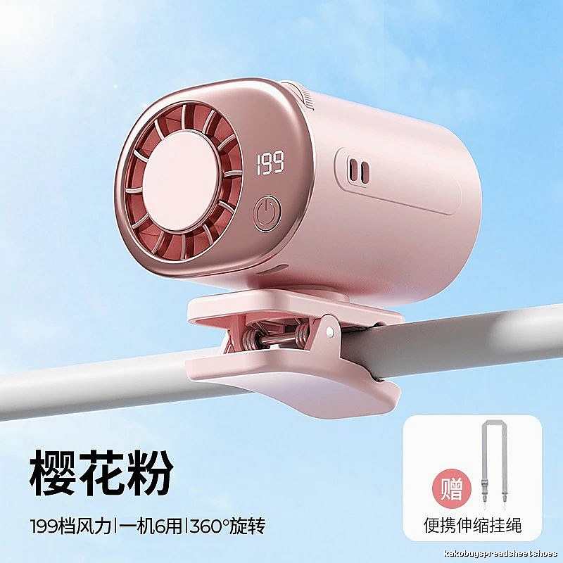 Bladeless Handheld Cooling Fan For Desk Cooling Pink Standard Airflow