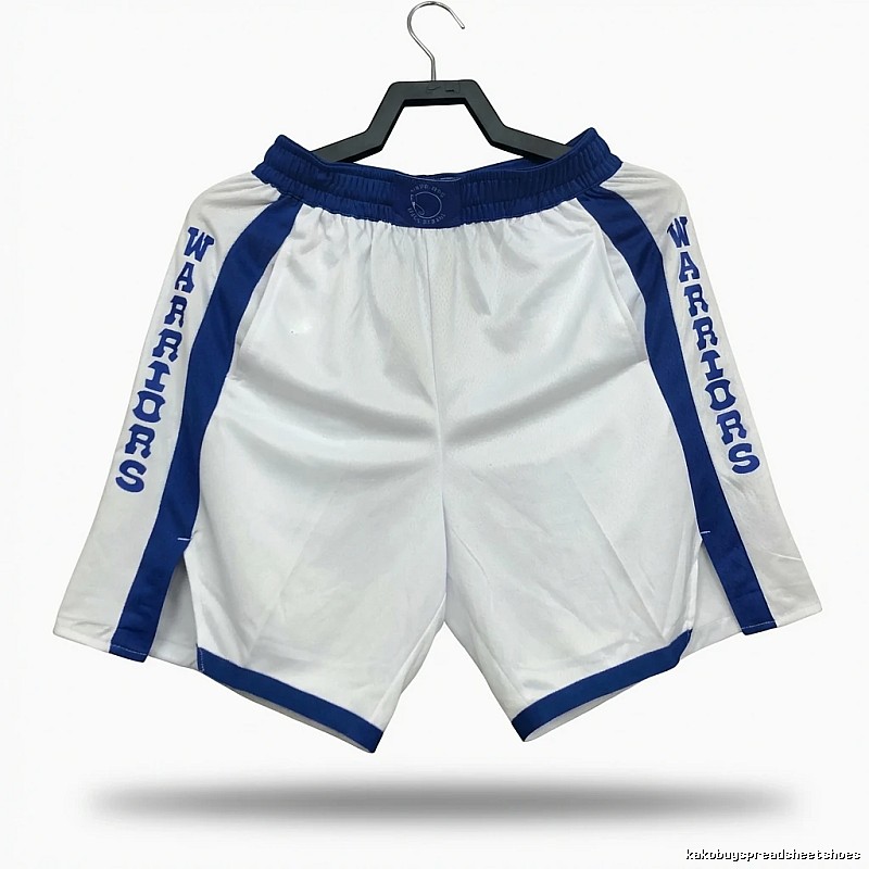 Blue and white sports shorts of the Curry series