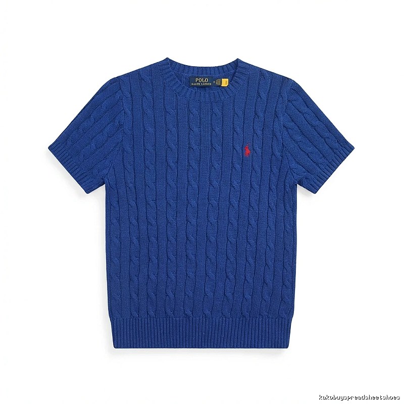 Blue knitted sweater of Ralph Lauren Polo series