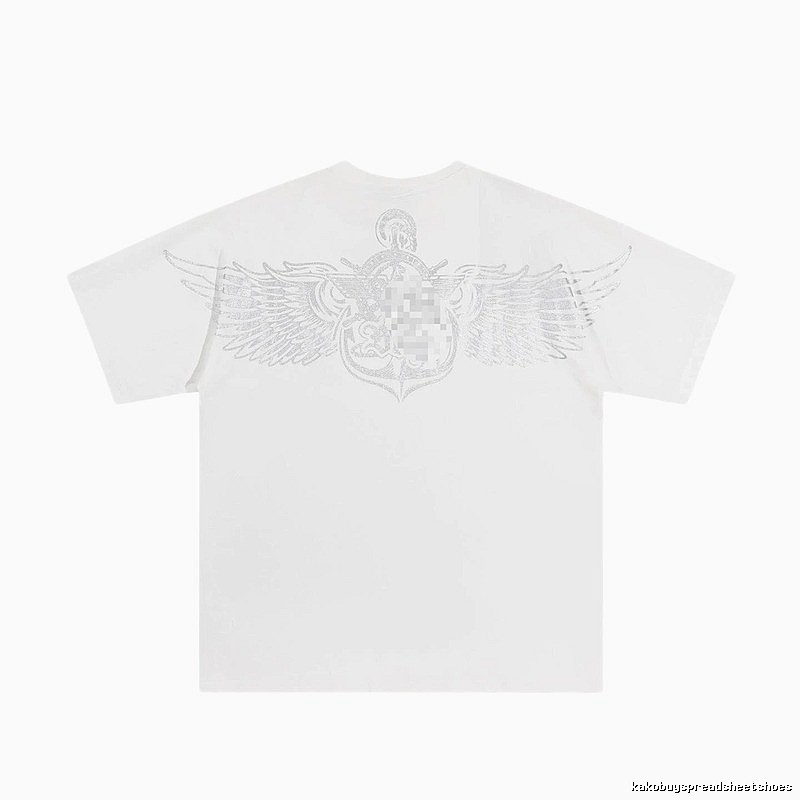 BOY Wing Print Street Style White T-Shirt