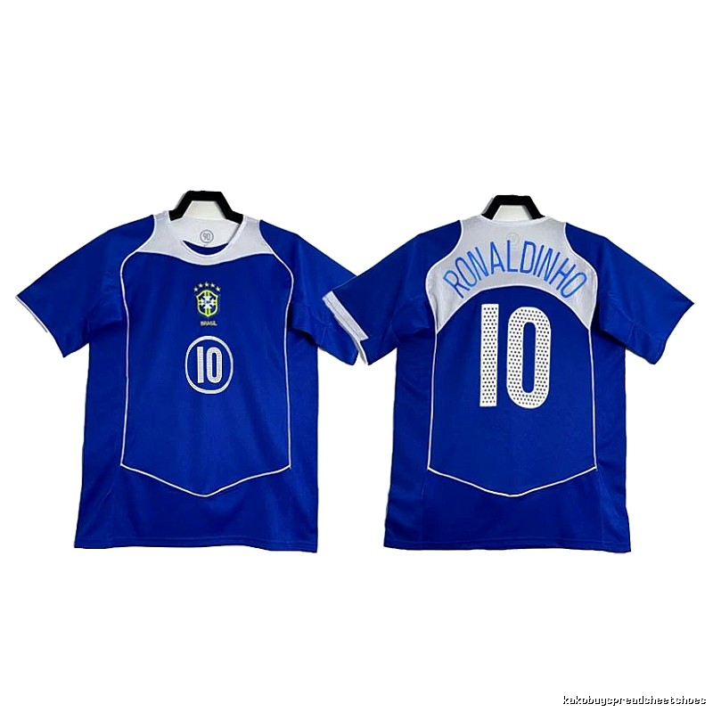 Brazil Casual Soccer jersey Blue Brazil Football for Streetwear Looks