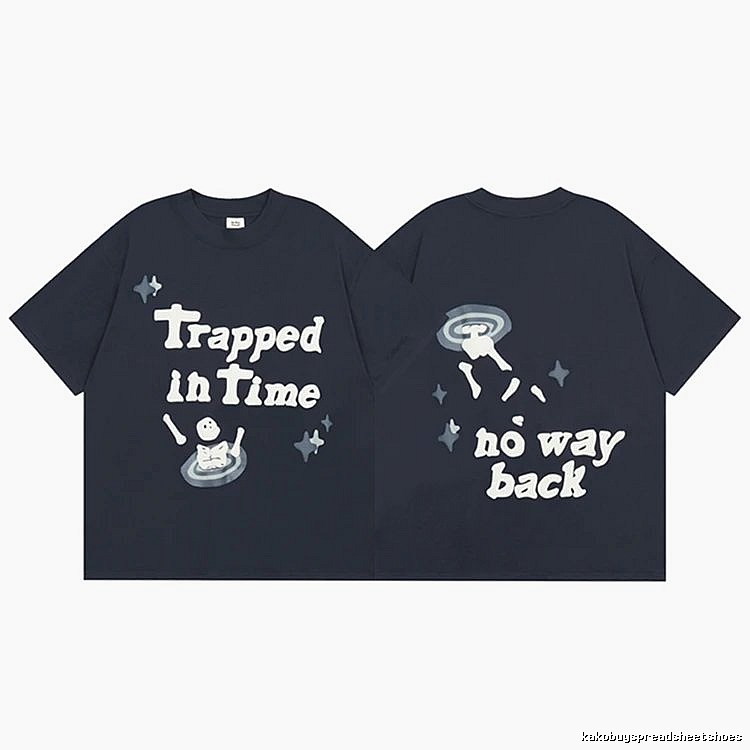 Broken Hearts Raised-Print Graphic Navy Style Bpi03 Graphic T-Shirt Casual Layering
