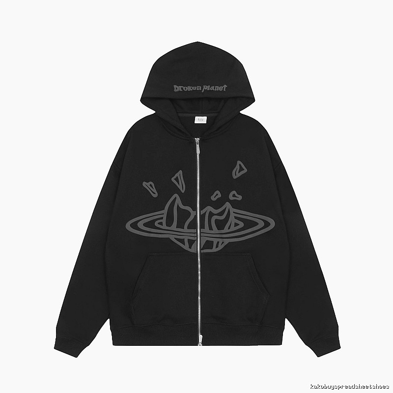 Broken Hearts Style H228 Skull Graphic Hoodie Campus Look