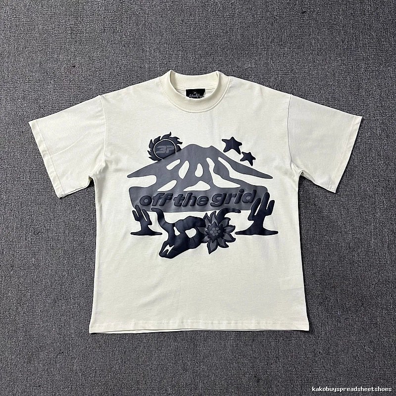 Broken Planet Resort Graphic T-shirt White Cotton Bold with Premium Look