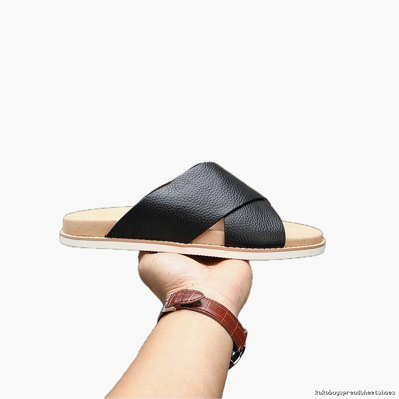 Brunello Cucinelli Casual-style Black Slide Sandals