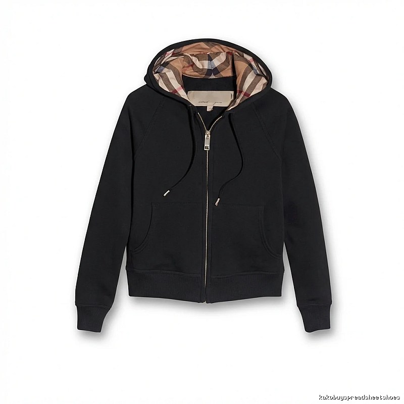 Burberry checkered hooded black sweatshirt