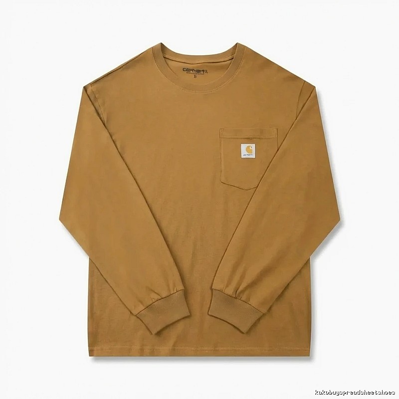 Carhartt basic retro brown long-sleeve