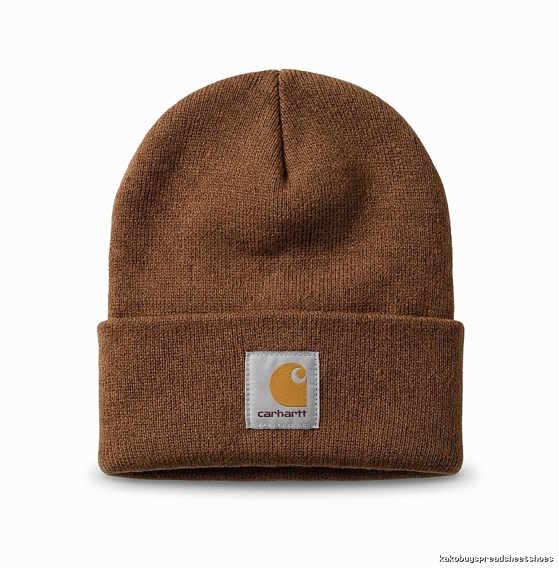 Carhartt classic brown knitted hat